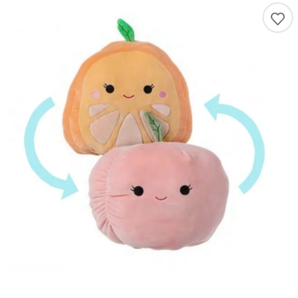 Squishmallow Flip-a-mallow | Celia & Phyliis Orange & Peach Rare 12 Inch Plush - Picture 2 of 16